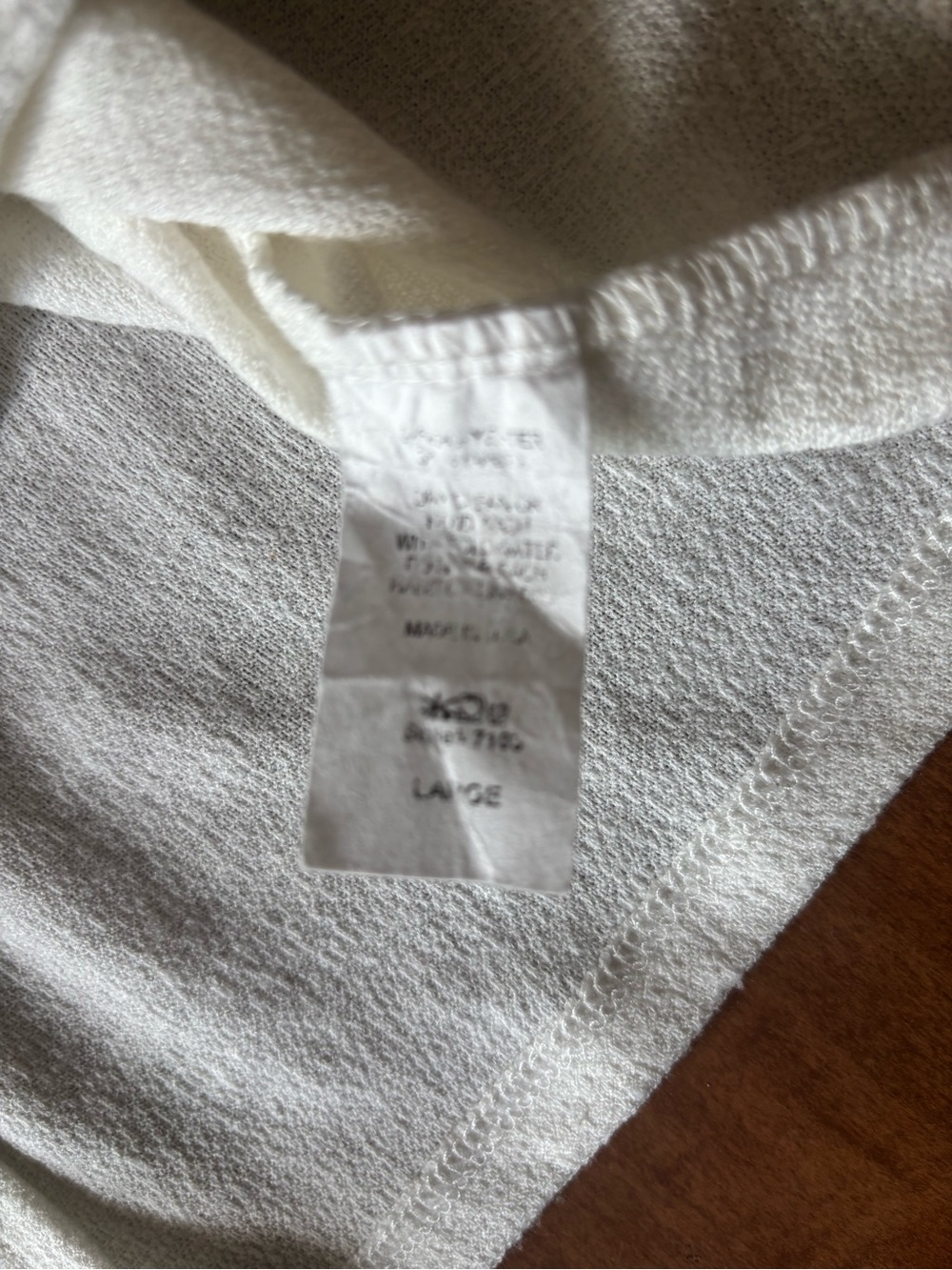 entro Textured Crewneck Top - Off-White - Picture 4 of 6